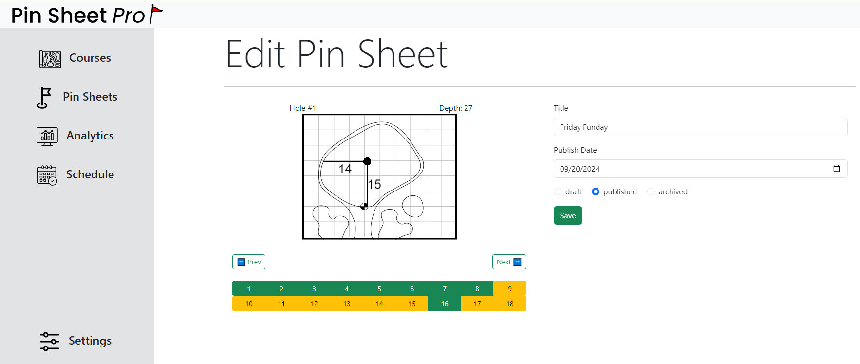 Pin Sheet Pro